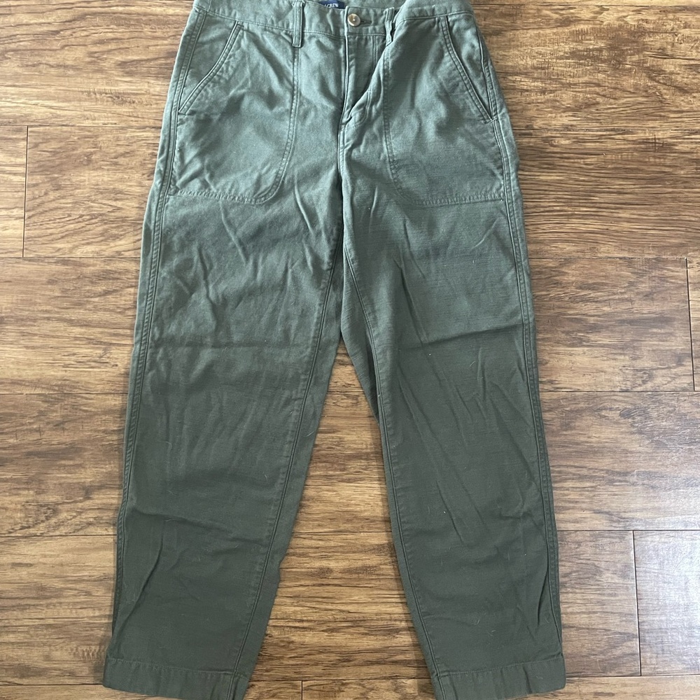 Women’s dark green J Crew pants